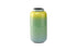 Wunderschöne Vase mit Metallring in Farbenverlauf gelb/ grün/ blau von Gift Company .