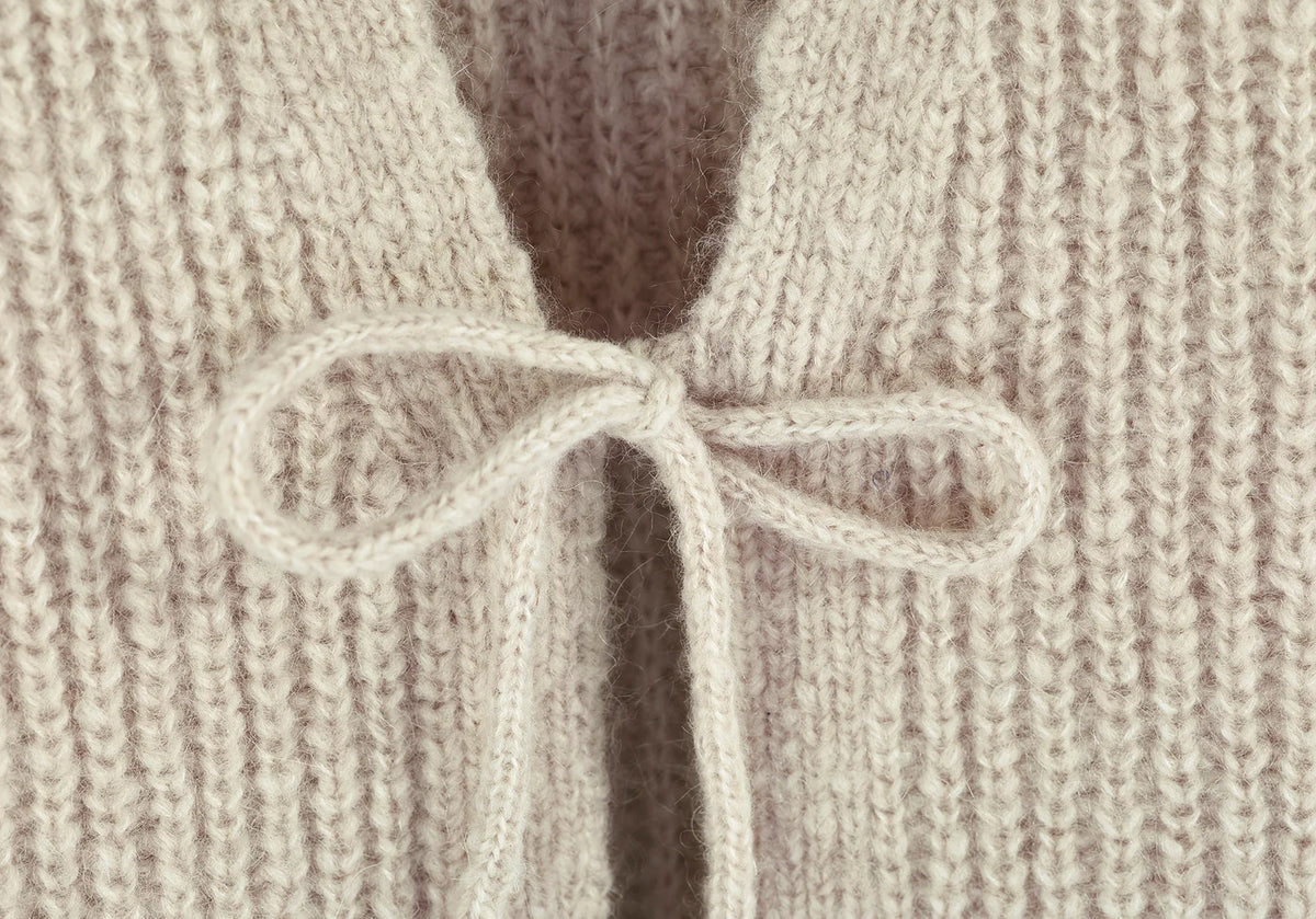Halfen - Damen Strickweste Alpaka beige