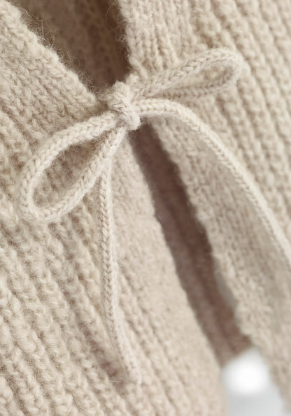 Halfen - Kinder Strickweste Alpaka beige