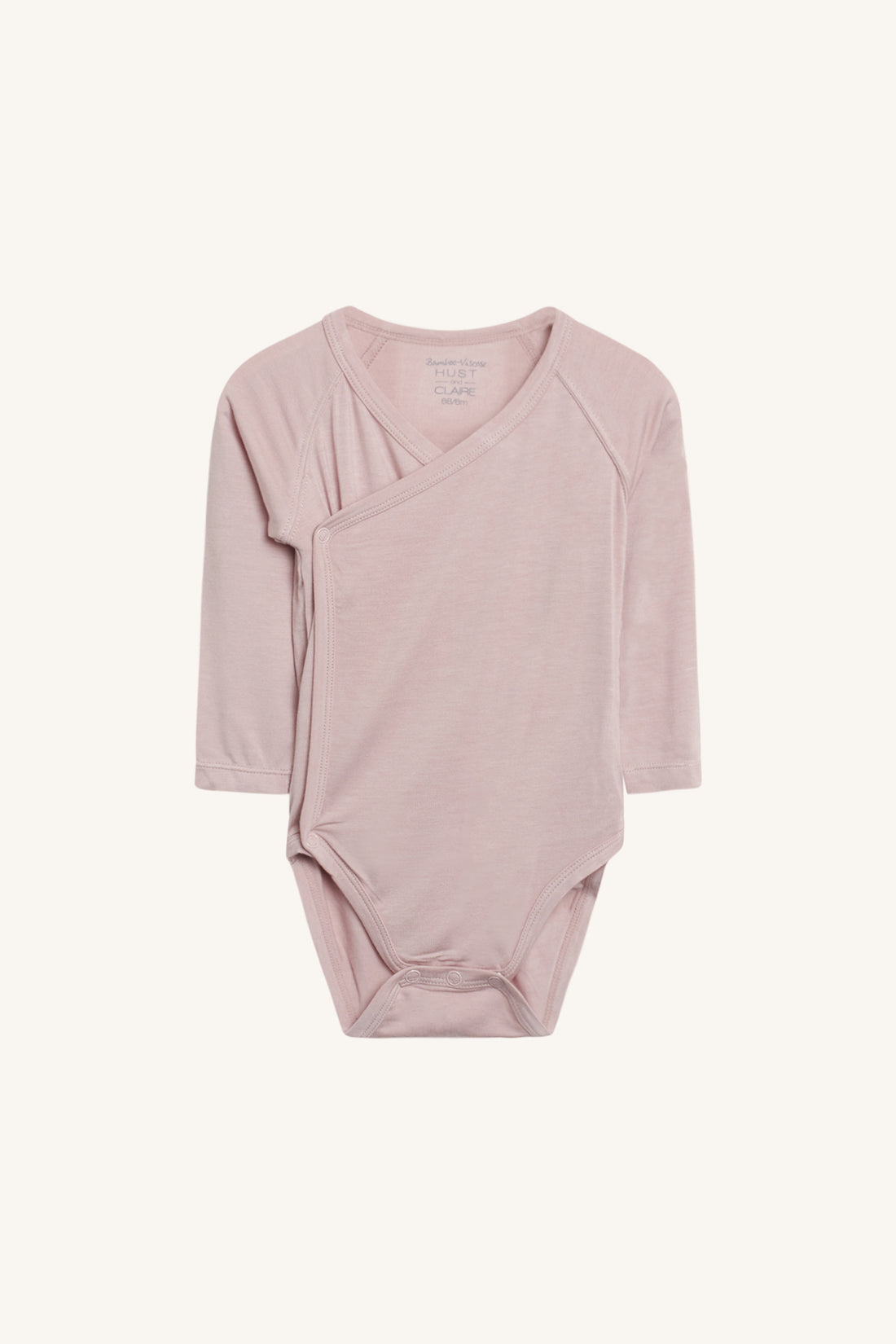 Hust & Claire - Langarmbody mit Druckknopfverschluss rosa