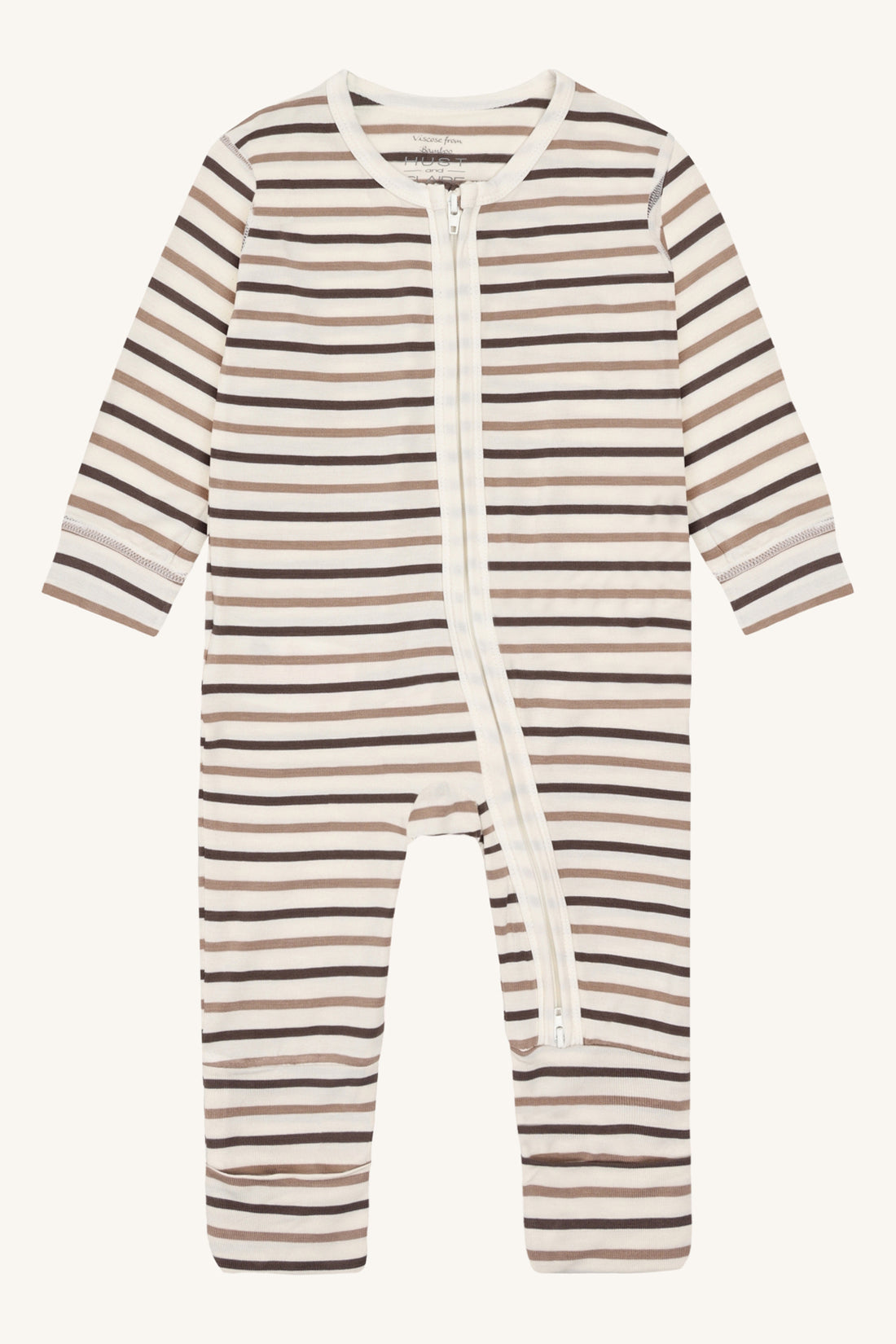 Hust & Claire - Kinder Schlafanzug braun - gestreift