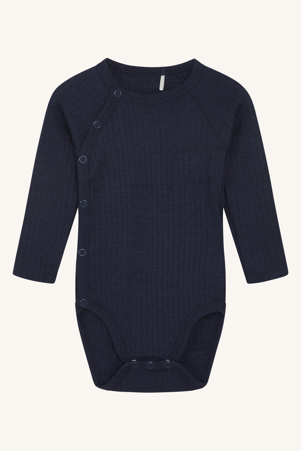 Hust &amp; Claire - Baby Wickelbody Wolle/ Seide dunkelblau