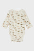 Baby Body in Safari-Tierdruck aus Baumwolle von Hust & Claire 
