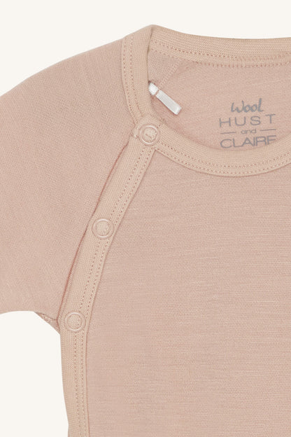 Hust &amp; Claire - Baby Body Bia Wolle rosa