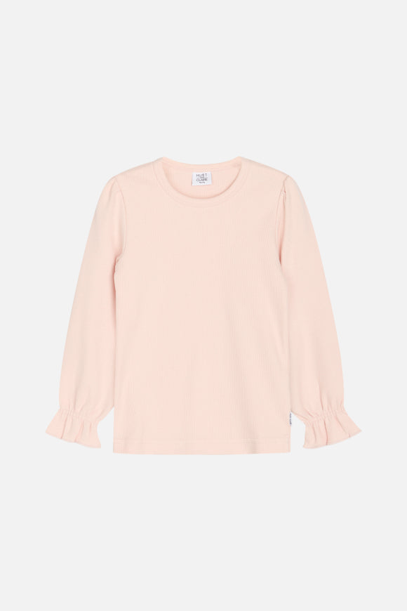 Süßes Langarmshirt aus weicher Baumwolle mit plissierte Schultern von Hust & Claire.