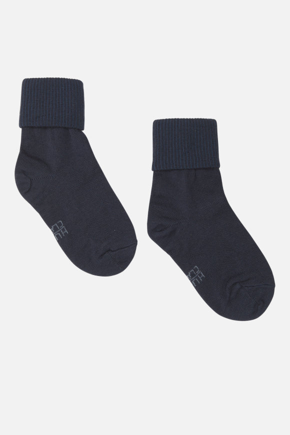 Warme Socken mit elastischem Bund von Hust &amp; Claire besteht innen aus Bambusviskose und außen aus Wolle.