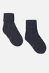 Warme Socken mit elastischem Bund von Hust & Claire besteht innen aus Bambusviskose und außen aus Wolle.