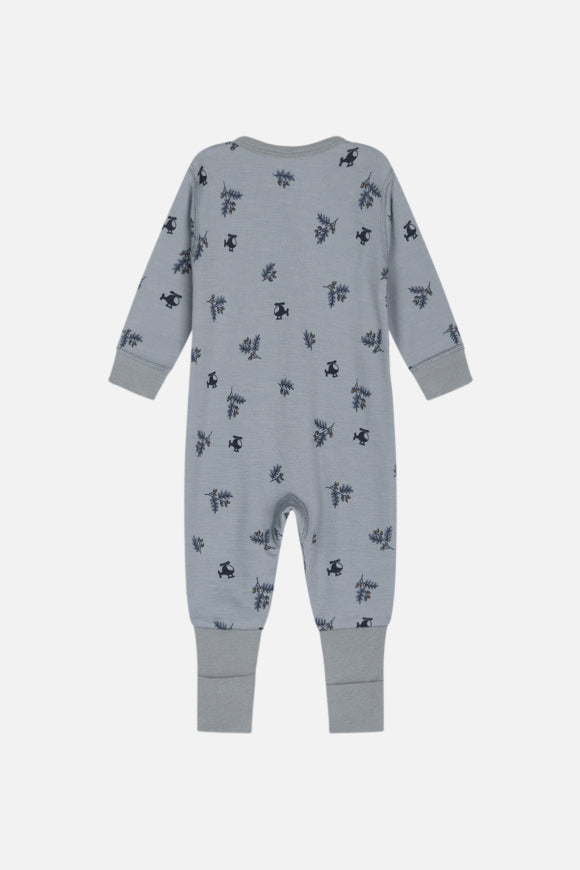 Hust &amp; Claire - Baby Wollstrampler Manu blau - AURYN Shop