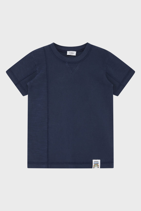 Leichtes, strukturiertes T-Shirt mit Rundhalsausschnitt für Jungen von Hust &amp; Claire.