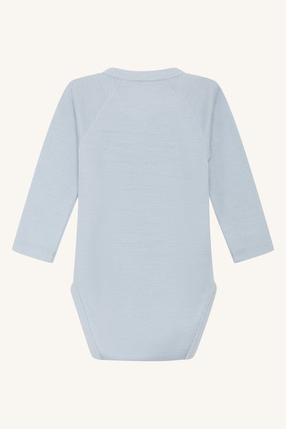 Hust &amp; Claire - Baby Body Bia hellblau Wolle