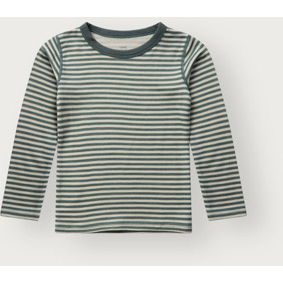 Hust &amp; Claire - Kinder Langarmshirt "Abba", grün gestreift