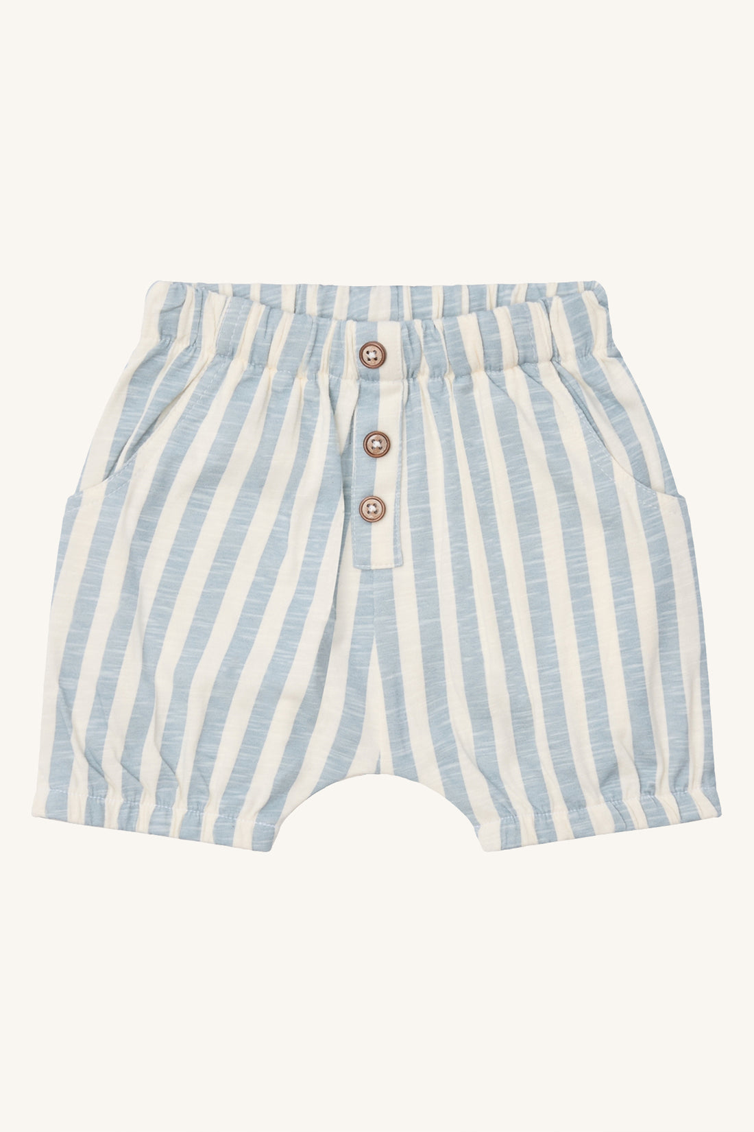 hustandclaire-shorts-blau-gestrieft