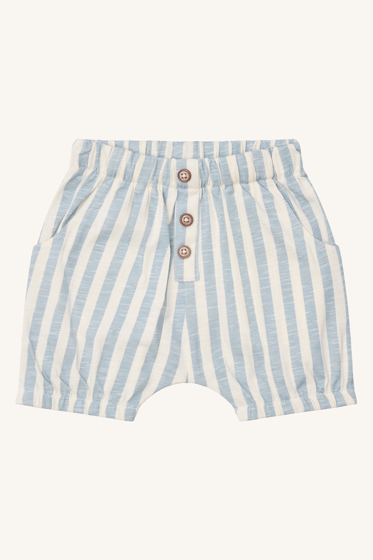 hustandclaire-shorts-blau-gestrieft
