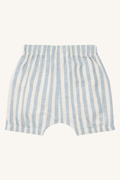 hustandclaire-shorts-blau-gestrieft