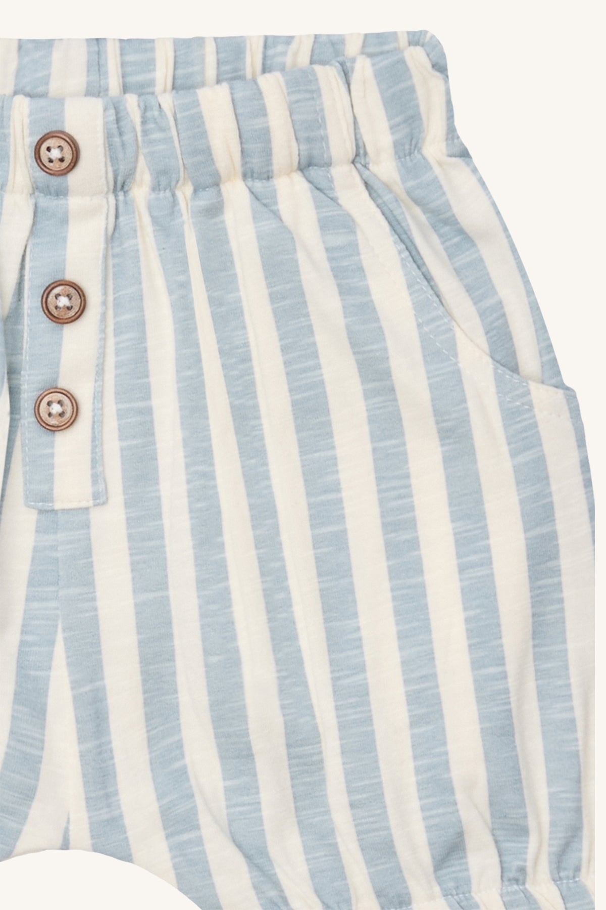 hustandclaire-shorts-blau-gestrieft