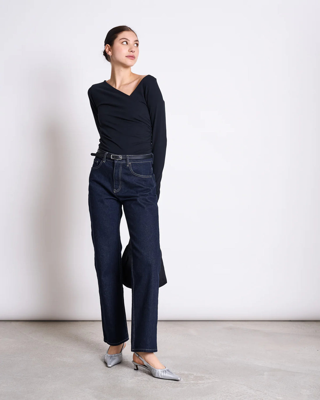 Jan ´n June - Damen Langarmshirt &quot;Casma&quot; schwarz für Frauen aus Baumwolle