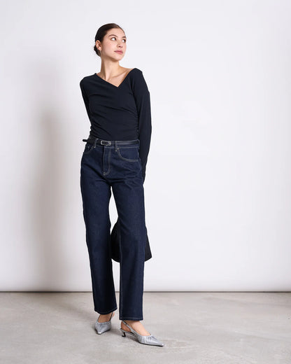 Jan ´n June - Damen Langarmshirt &quot;Casma&quot; schwarz für Frauen aus Baumwolle