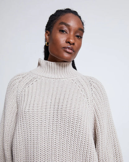 Jan ´n June - Damen Rollkragenpullover &quot;Jumper&quot; in rosa für Frauen aus Baumwolle