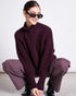 Jan ´n June - Damen Rollkragenpullover "Jumper" cherry für Frauen aus Baumwolle