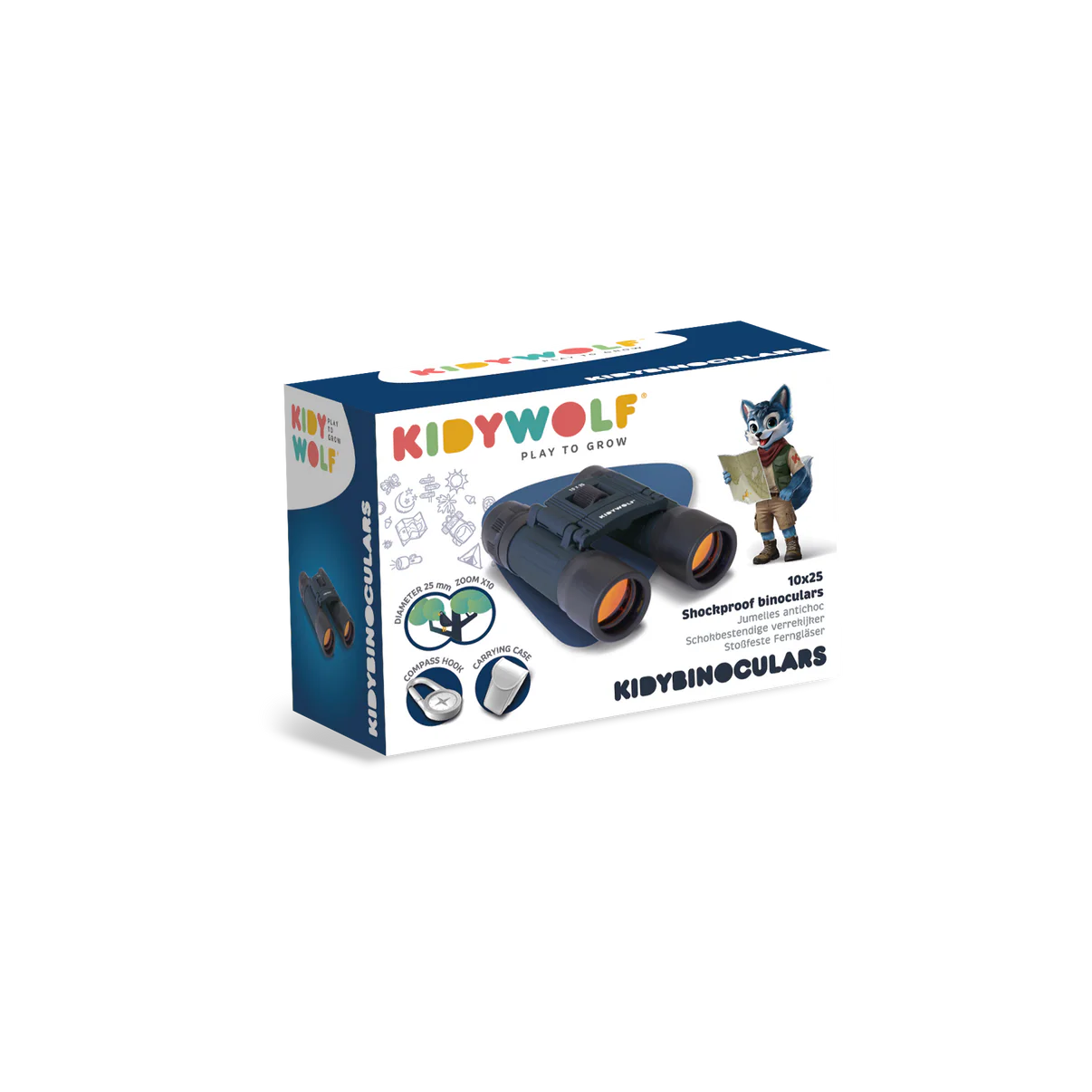Kidywolf - Kinder Fernglas KIDYBINOCULAR kindergeschenk, jungsgeschenk