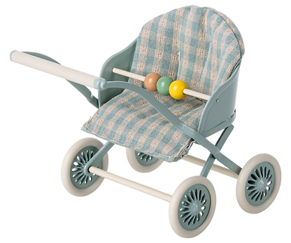 Maileg -  Kinderwagen hellblau für Mäuse