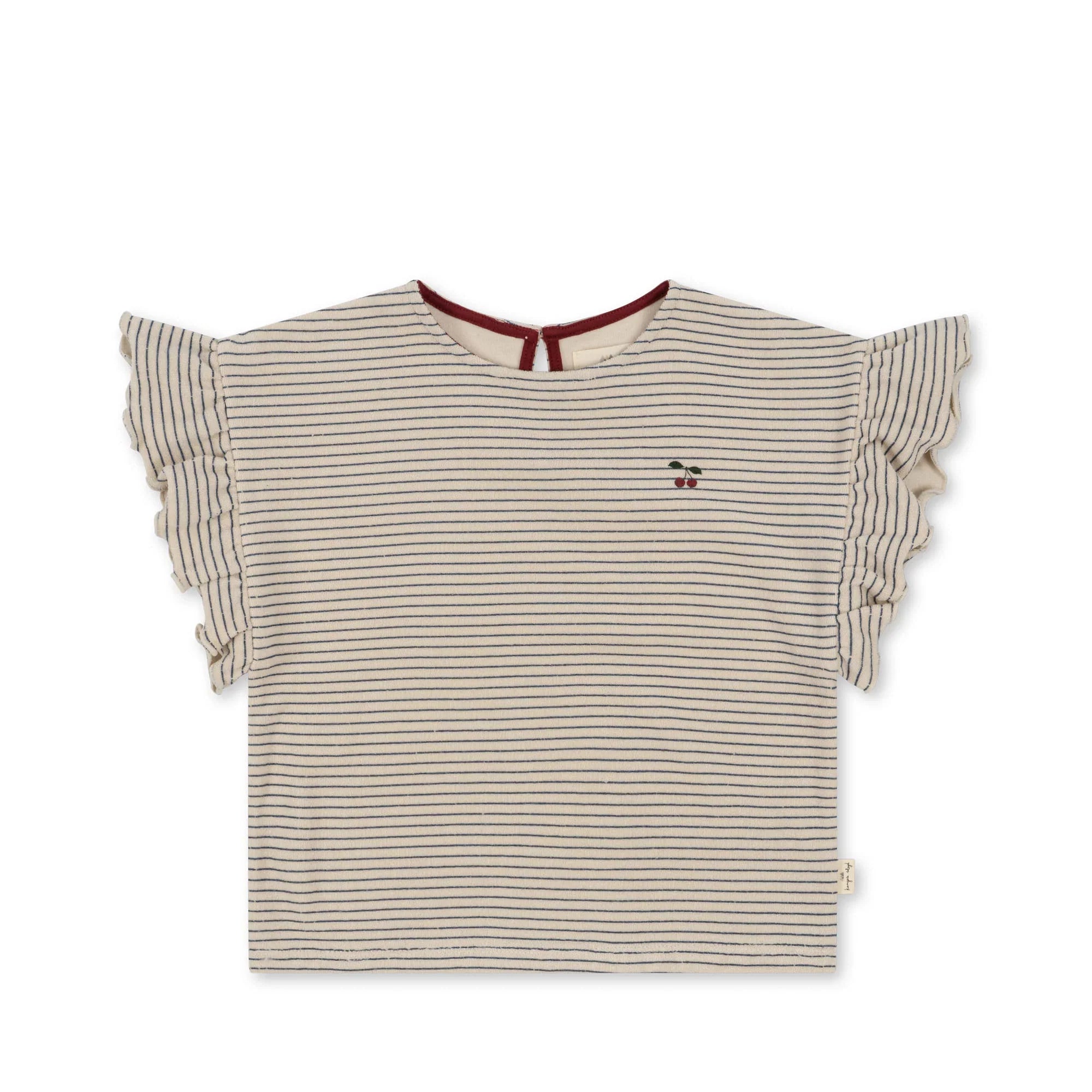 Konges Slojd - Kinder T-Shirt mit Rüschen und Streifen