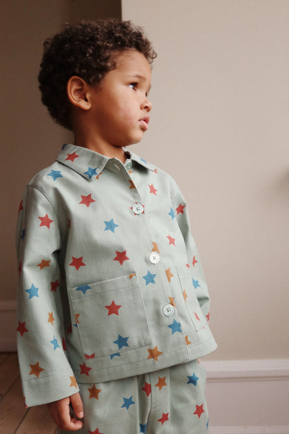 Konges Slojd - Kinder Jacke Sterne mint