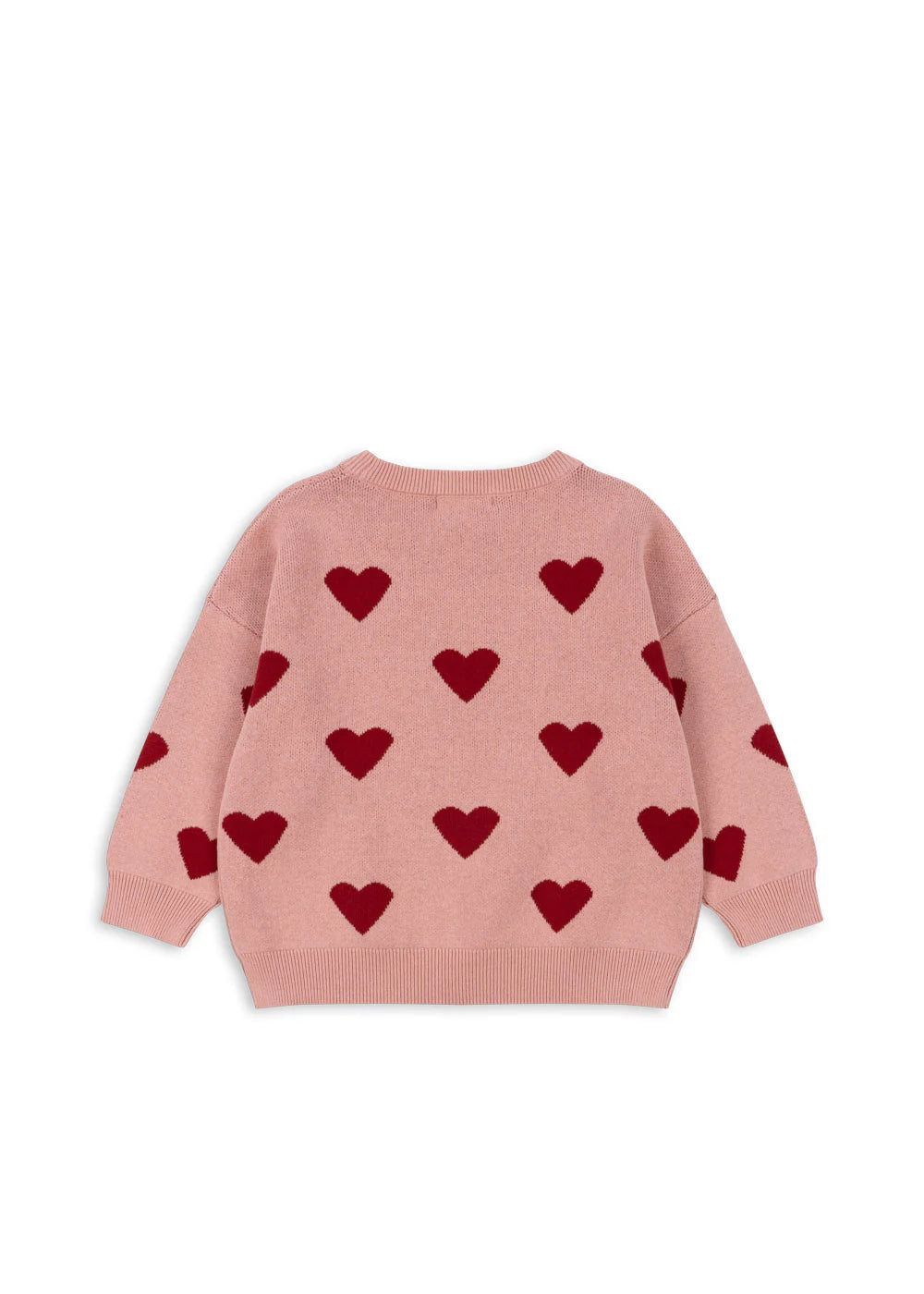 Konges Slojd - Kinder Pullover Herzchen rosa