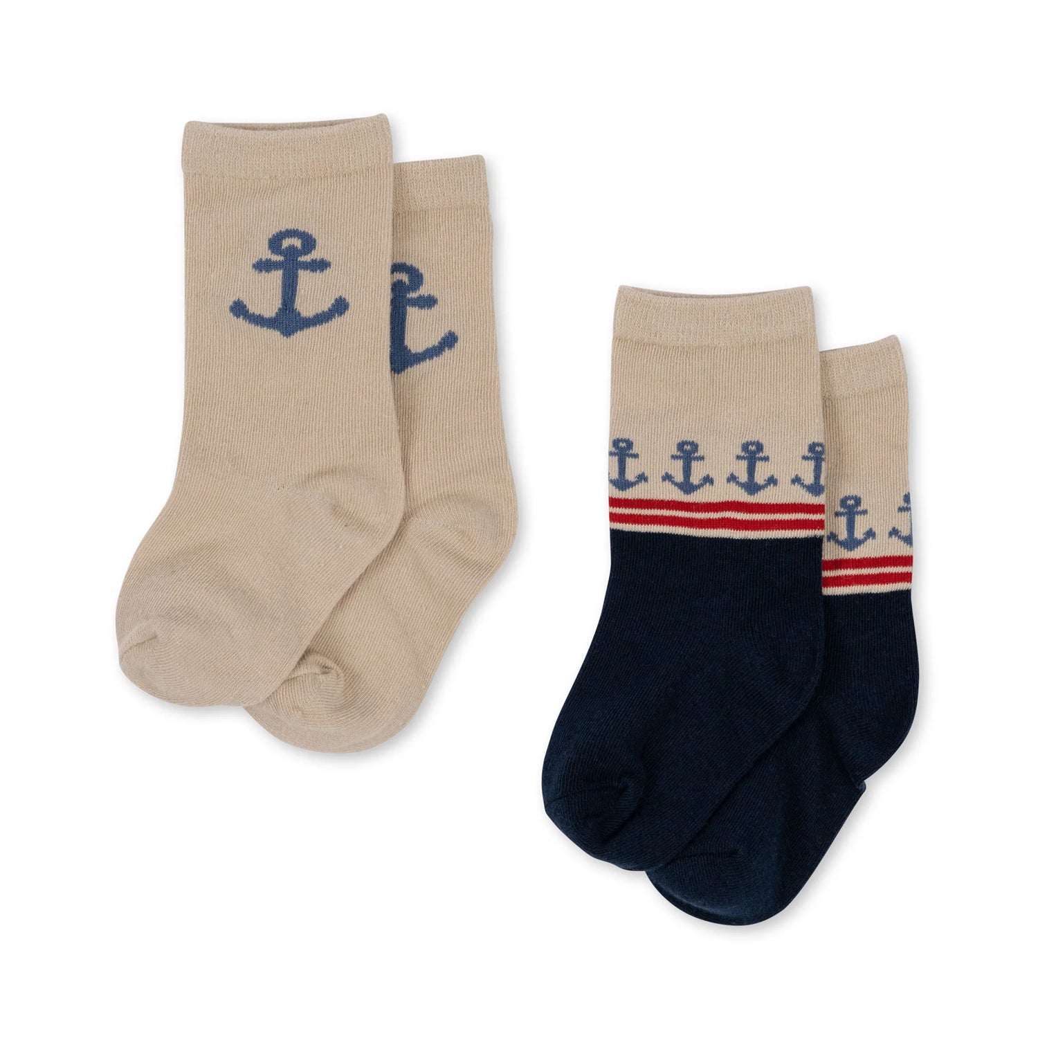 Socken mit geripptem Bündchen für optimalen halt für Jungen und Mädchen von Konges Slojd