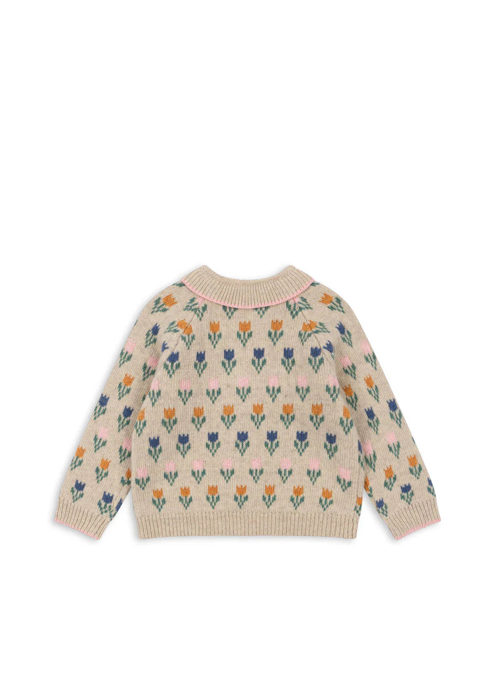 Konges Slojd - Baby Strickjacke Tulpen natur