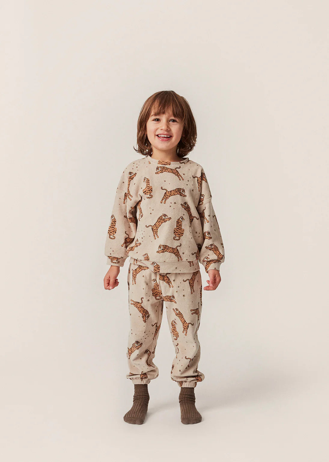 Konges Slojd - Baby Sweatshirt Tiger beige