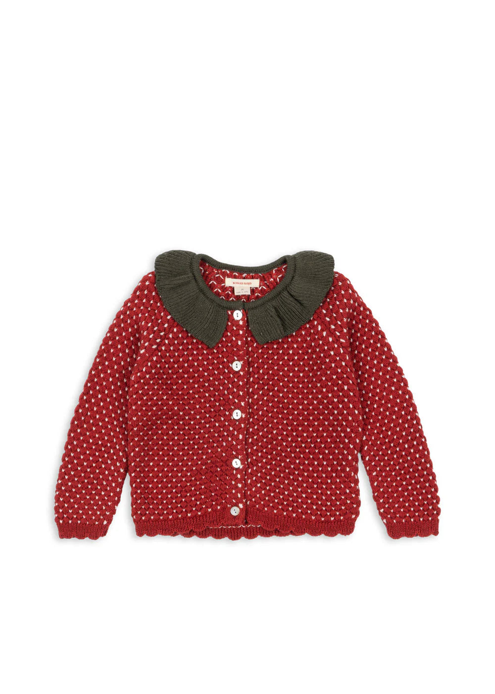 Konges Slojd - Baby Strickjacke Erdbeere