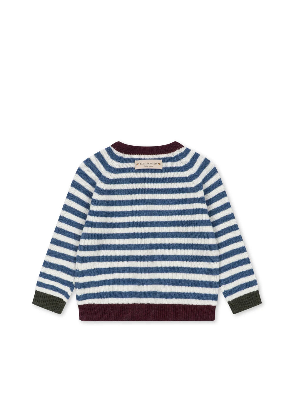 Konges Slojd - Baby Strickjacke blau-weiss gestreift