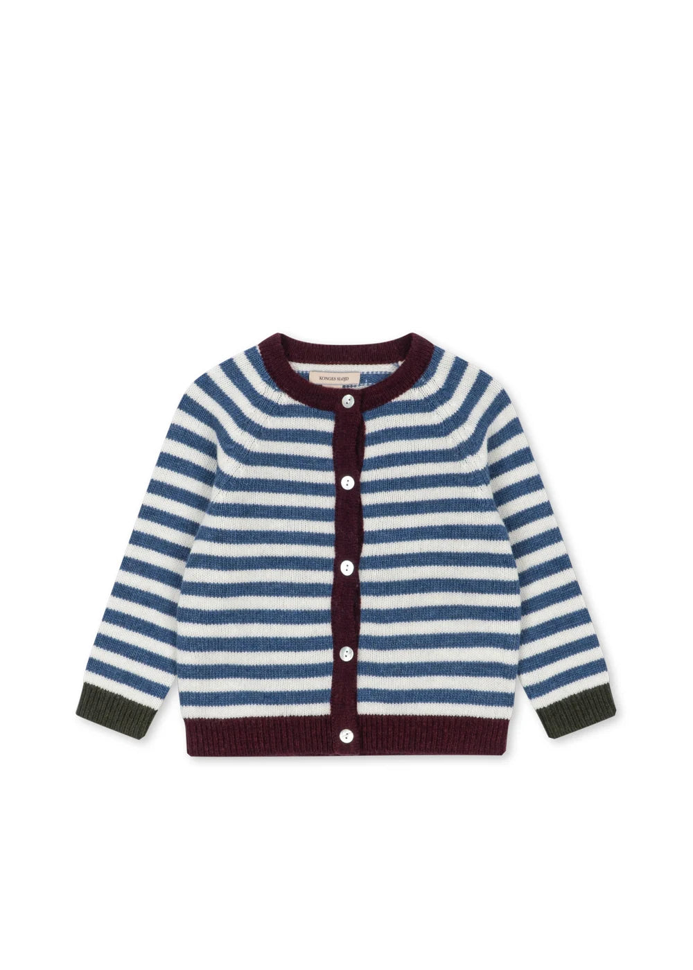 Konges Slojd - Baby Strickjacke blau-weiss gestreift