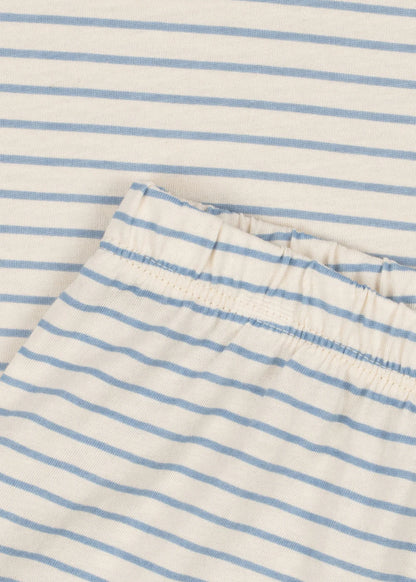 Konges Slojd - Baby Set "Famo" blau-weiss gestreift