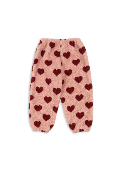 Konges Slojd - Kinder Hose &quot;Herzen&quot; Fleece für Mädchen