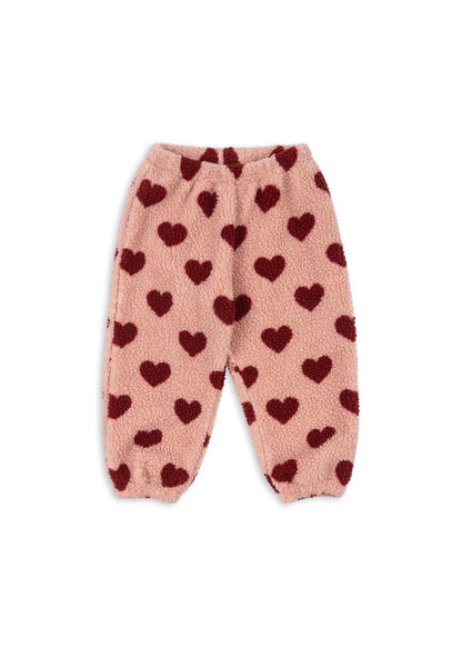 Konges Slojd - Kinder Hose &quot;Herzen&quot; Fleece für Mädchen