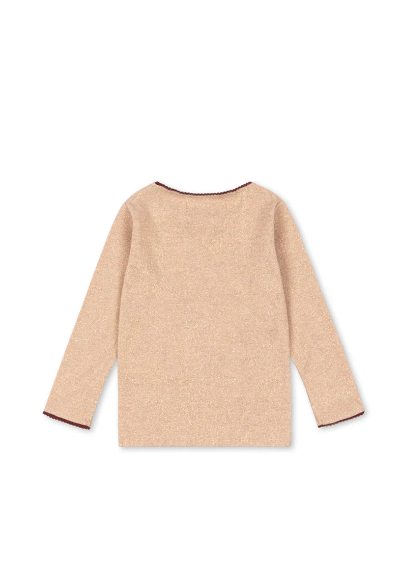 Konges Slojd - Baby Langarmshirt &quot;Roli” in beige für Mädchen 