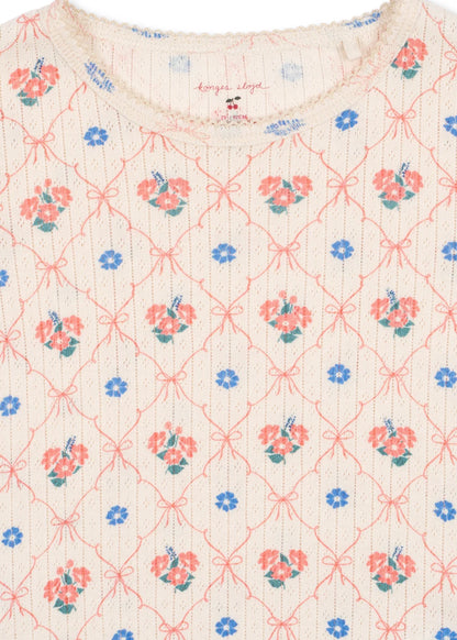 Konges Slojd - Baby Langarmshirt "Fleur Decor" Baumwolle (Bio)