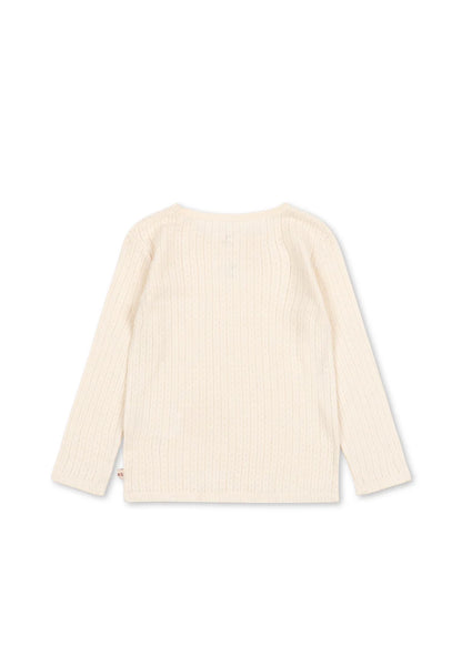 Konges Slojd - Kinder Langarmshirt "White Smoke" Baumwolle (Bio)