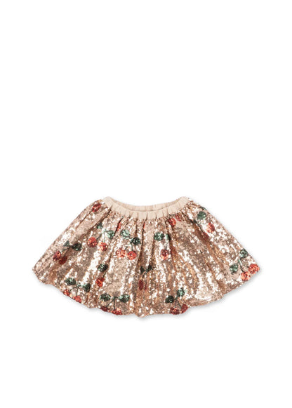 Konges Slojd - Kinder Paillettenrock „Ma Grande Cerise Blush“