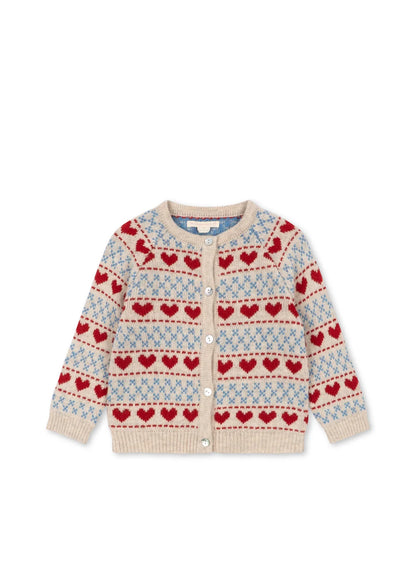 Konges Slojd - Baby Strickjacke Herzen