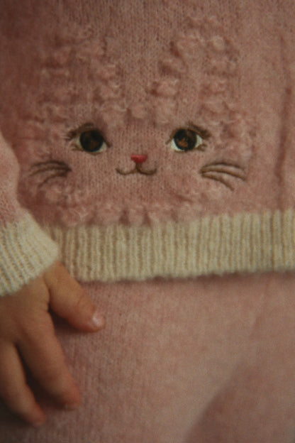 Konges Slojd - Baby Strickjacke "Kitty" rosa