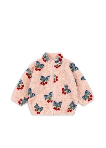 Konges Slojd - Baby Teddyjacke "Schleifen" für Mädchen