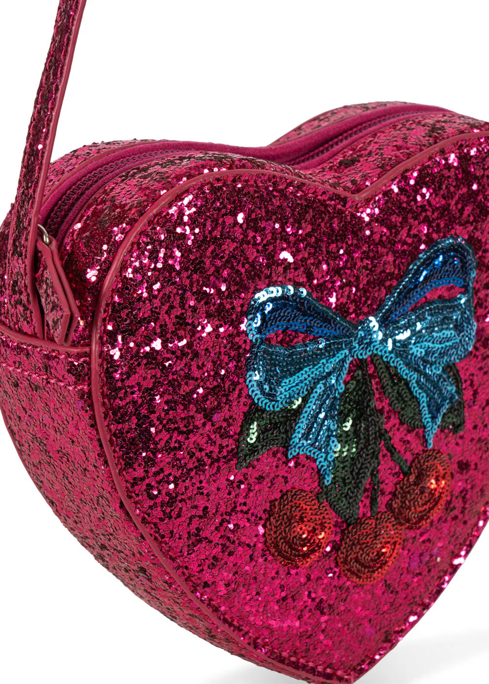 Konges Slojd - Glitzernde Umhängetasche pink für Kinder/Mädchen