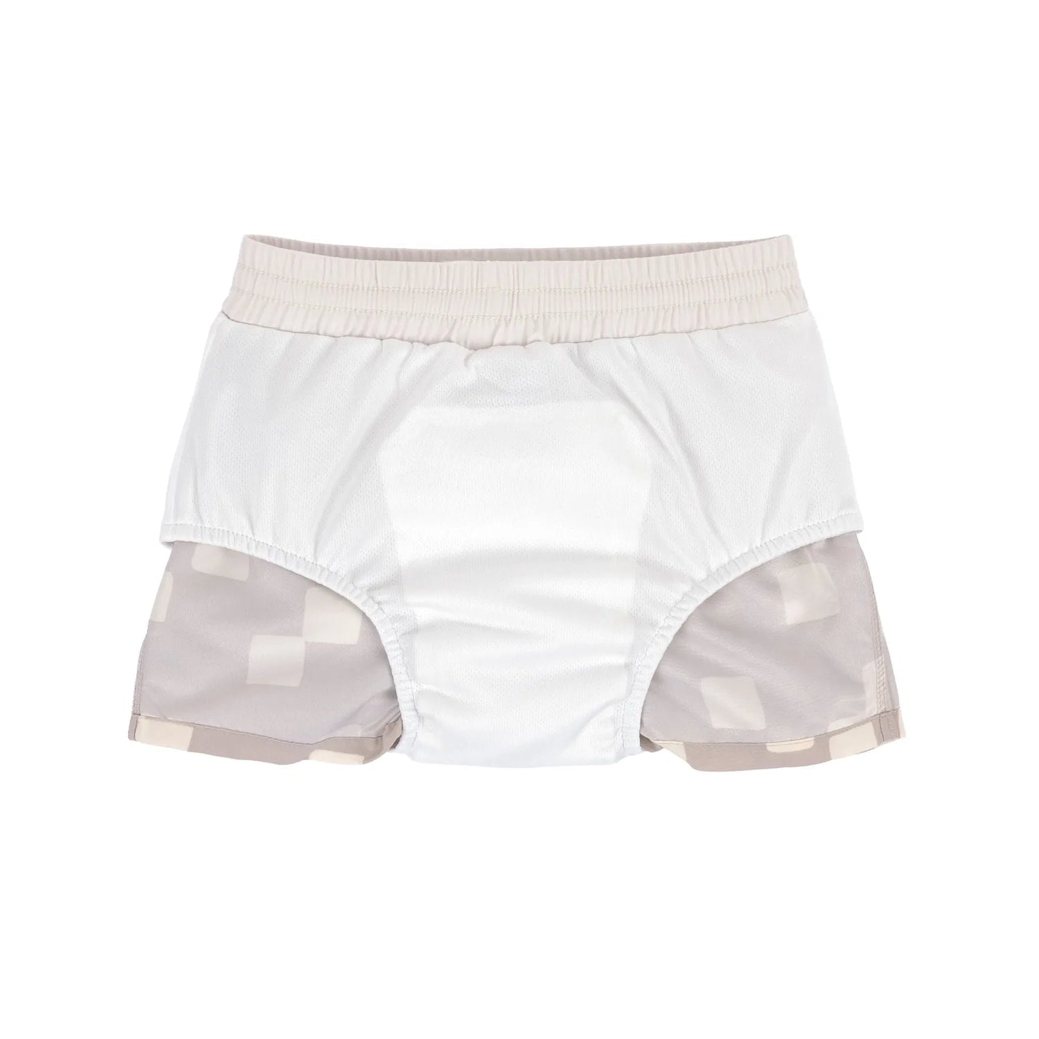 Lässig - Baby/Kinder Badehose kariert grau/weiss