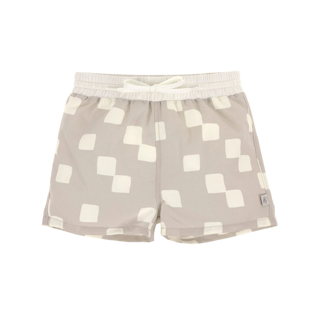 Lässig - Baby/Kinder Badehose kariert grau/weiss