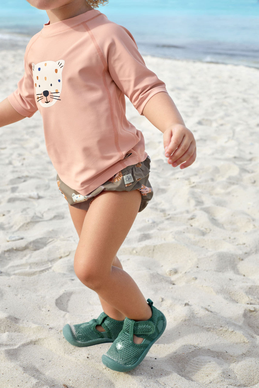 Lässig - Baby Badeshirt UV Shirt Leopard rosa