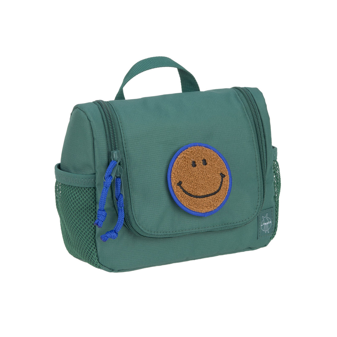 Die Kinder Waschtasche Dark Green aus der Little Gang Kollektion ist ideal für Reisen oder Übernachtungen. 
