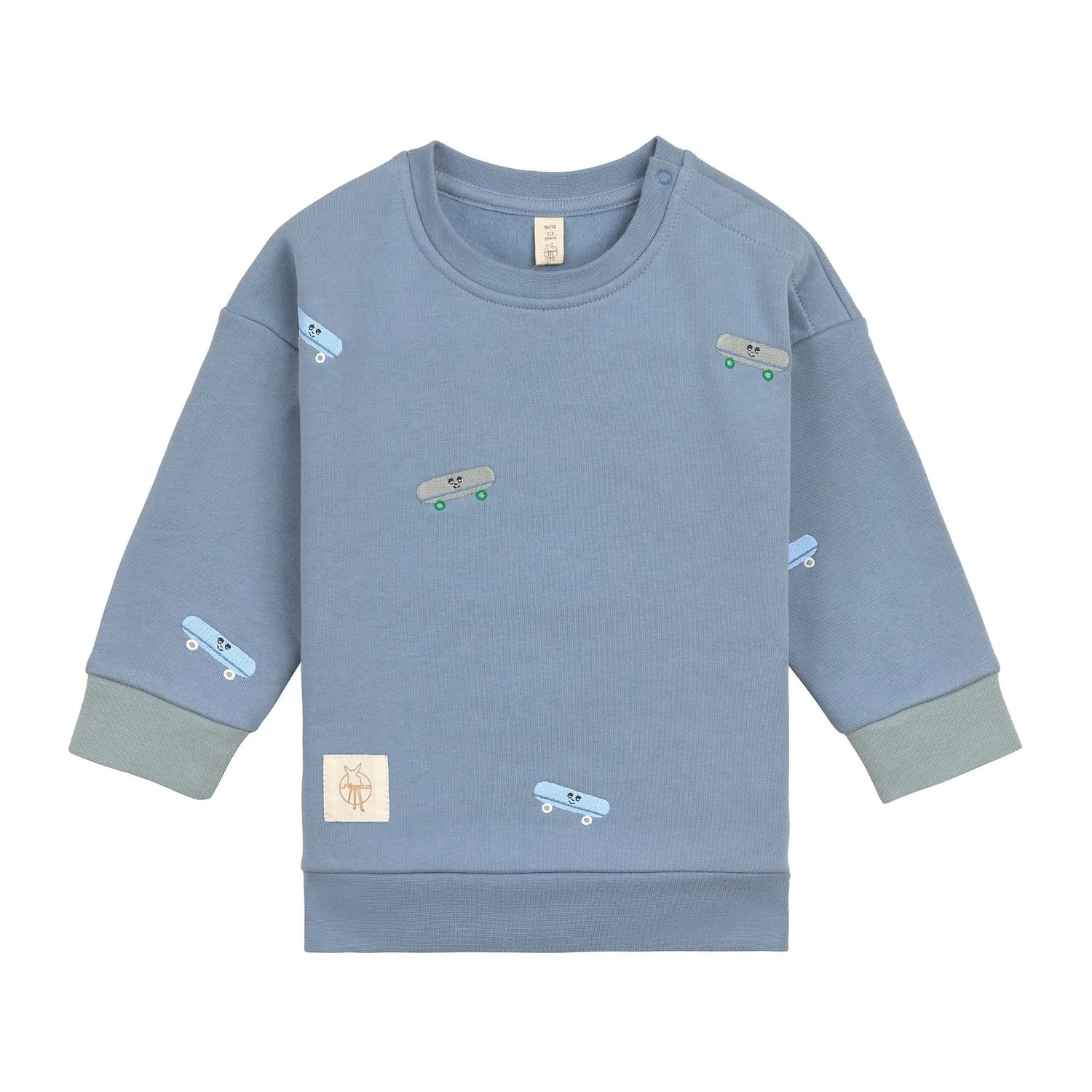Lässig - Baby Sweatshirt Skateboard, blau